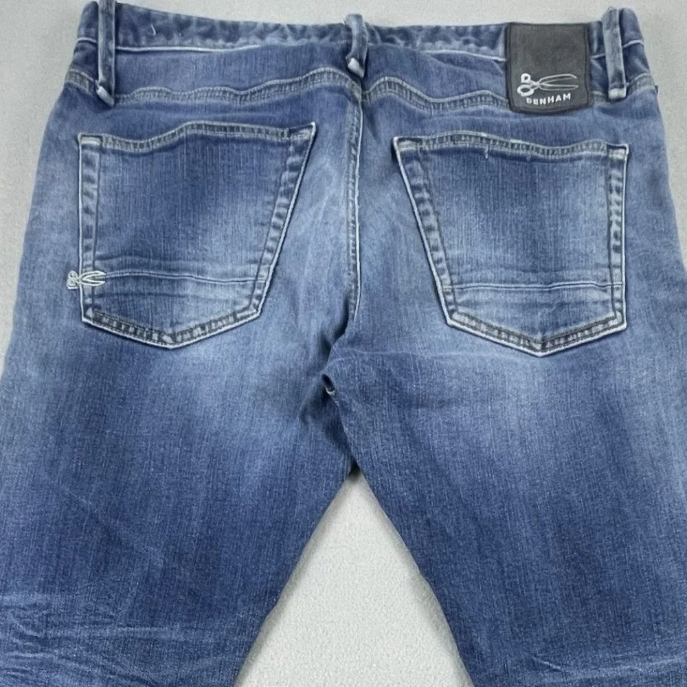 Denham Jeans Mens 32 Razor Slim Fit Candiani Italian Denim Barneys NY Button Fly